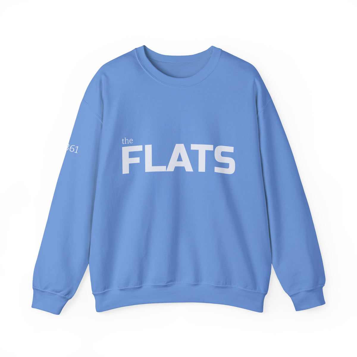 Cape cod FLATS text crewneck sweatshirt | minimalist pullover