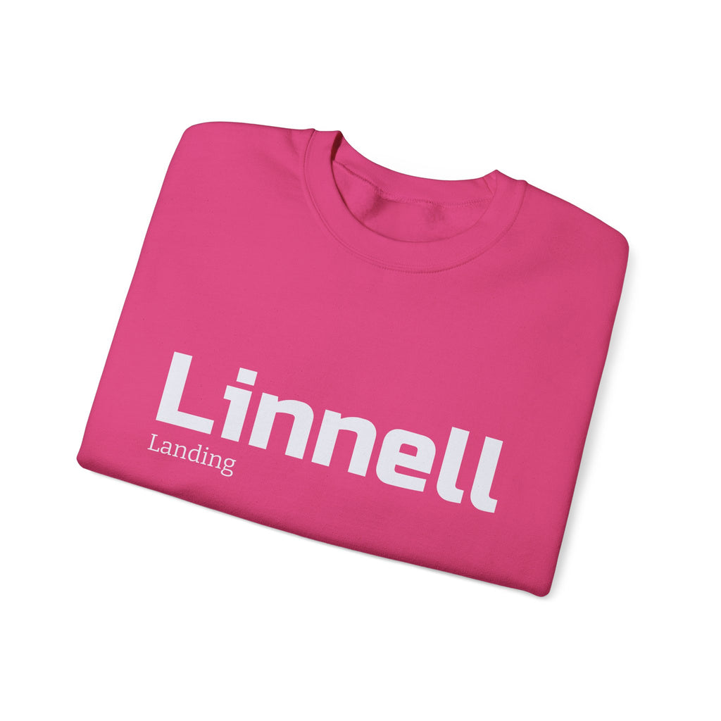 Linnell landing text crewneck sweatshirt | minimalist logo pullover