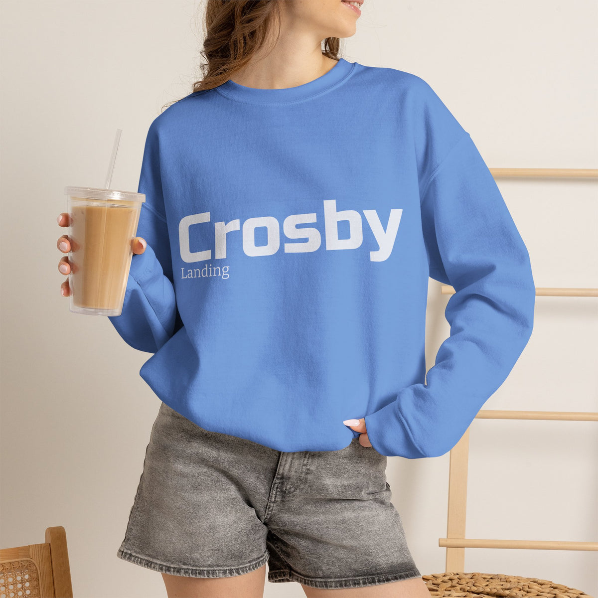 Crosby landing crewneck sweatshirt | minimalist pullover