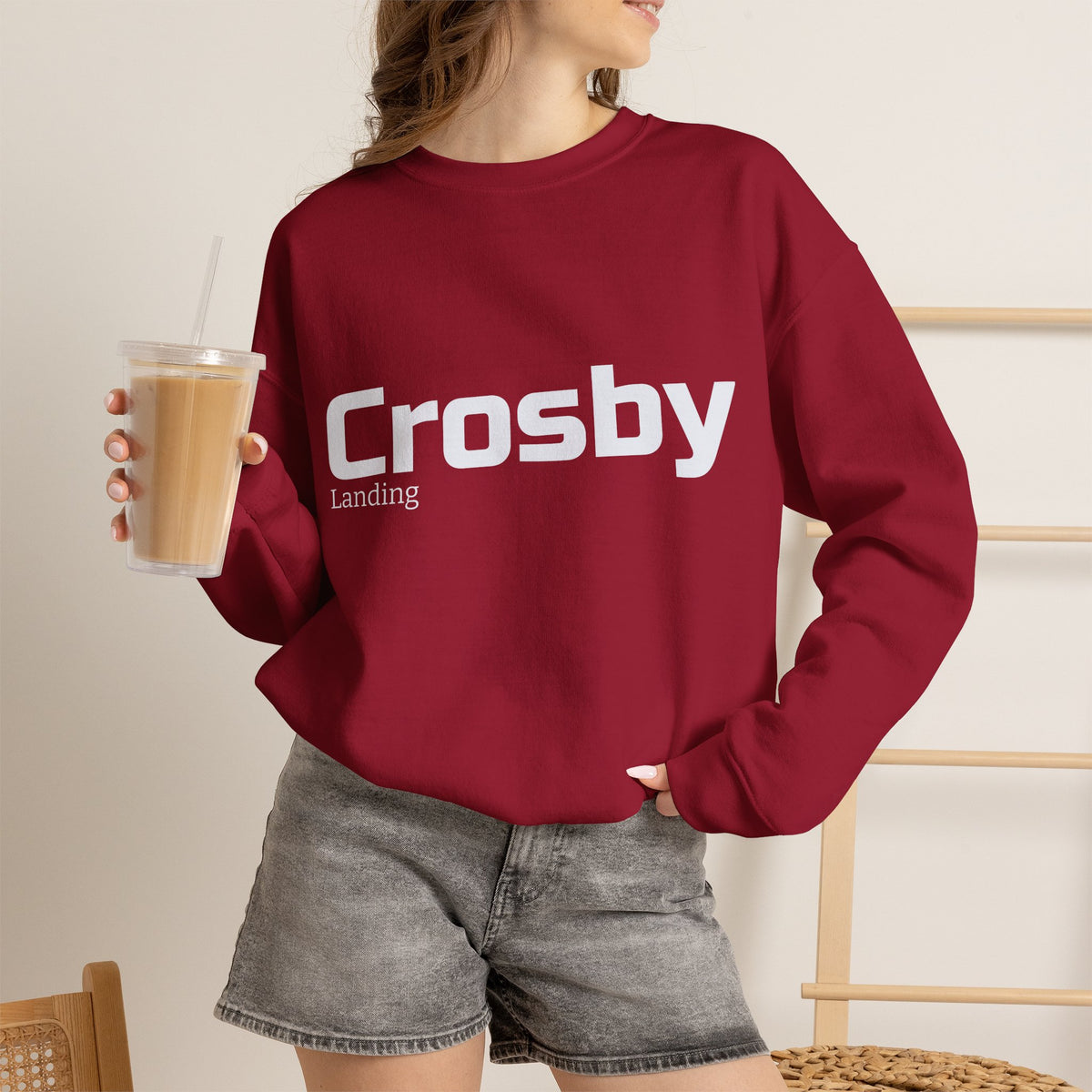 Crosby landing crewneck sweatshirt | minimalist pullover