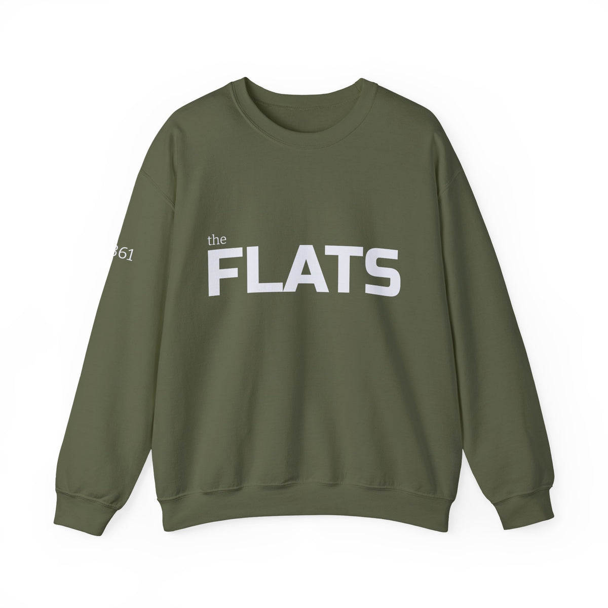 Cape cod FLATS text crewneck sweatshirt | minimalist pullover