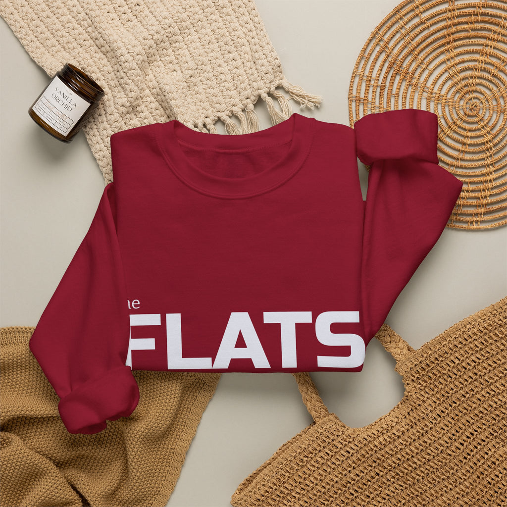 Cape cod FLATS text crewneck sweatshirt | minimalist pullover
