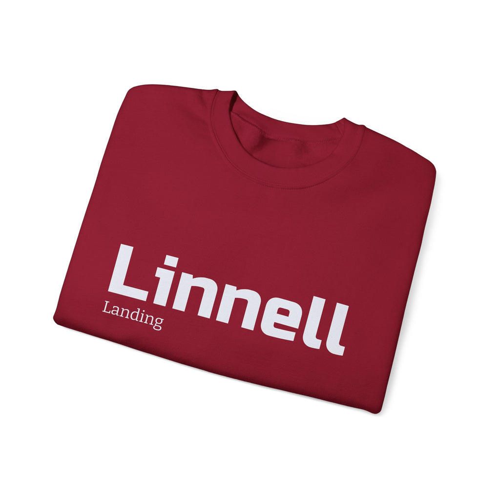 Linnell landing text crewneck sweatshirt | minimalist logo pullover