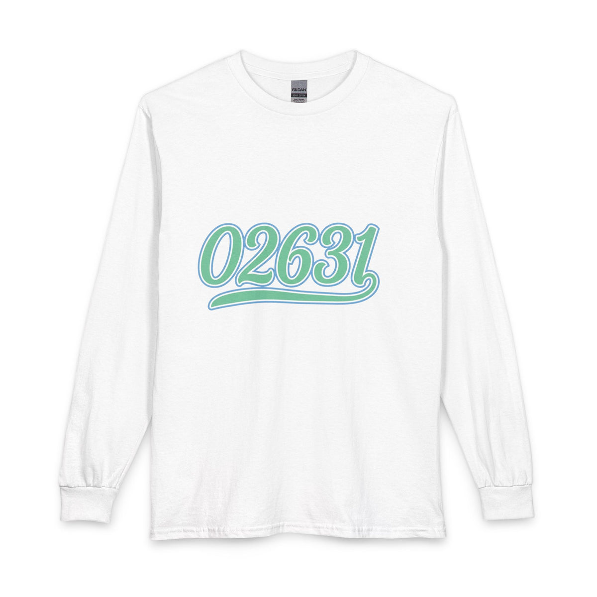 02631 Script Long Sleeve Tee — Cape Cod ZIP Code Shirt