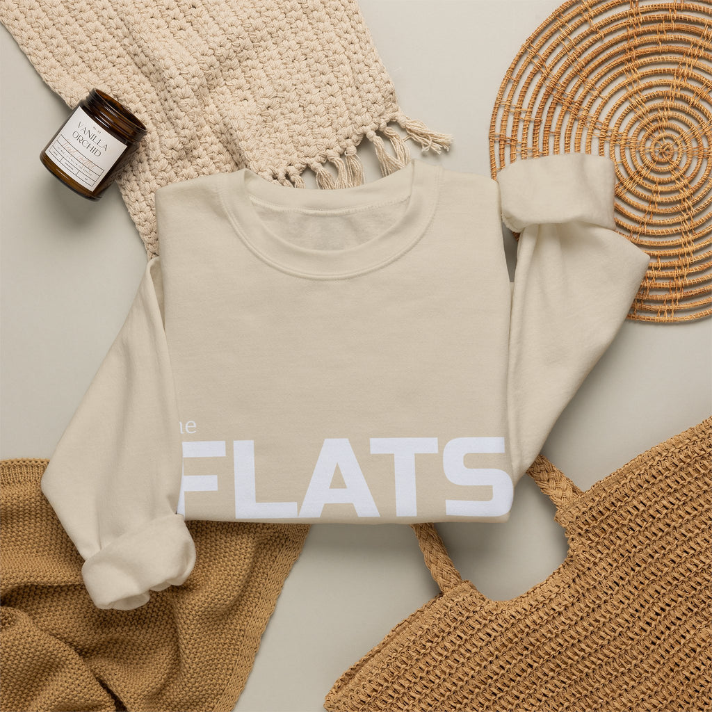 Cape cod FLATS text crewneck sweatshirt | minimalist pullover