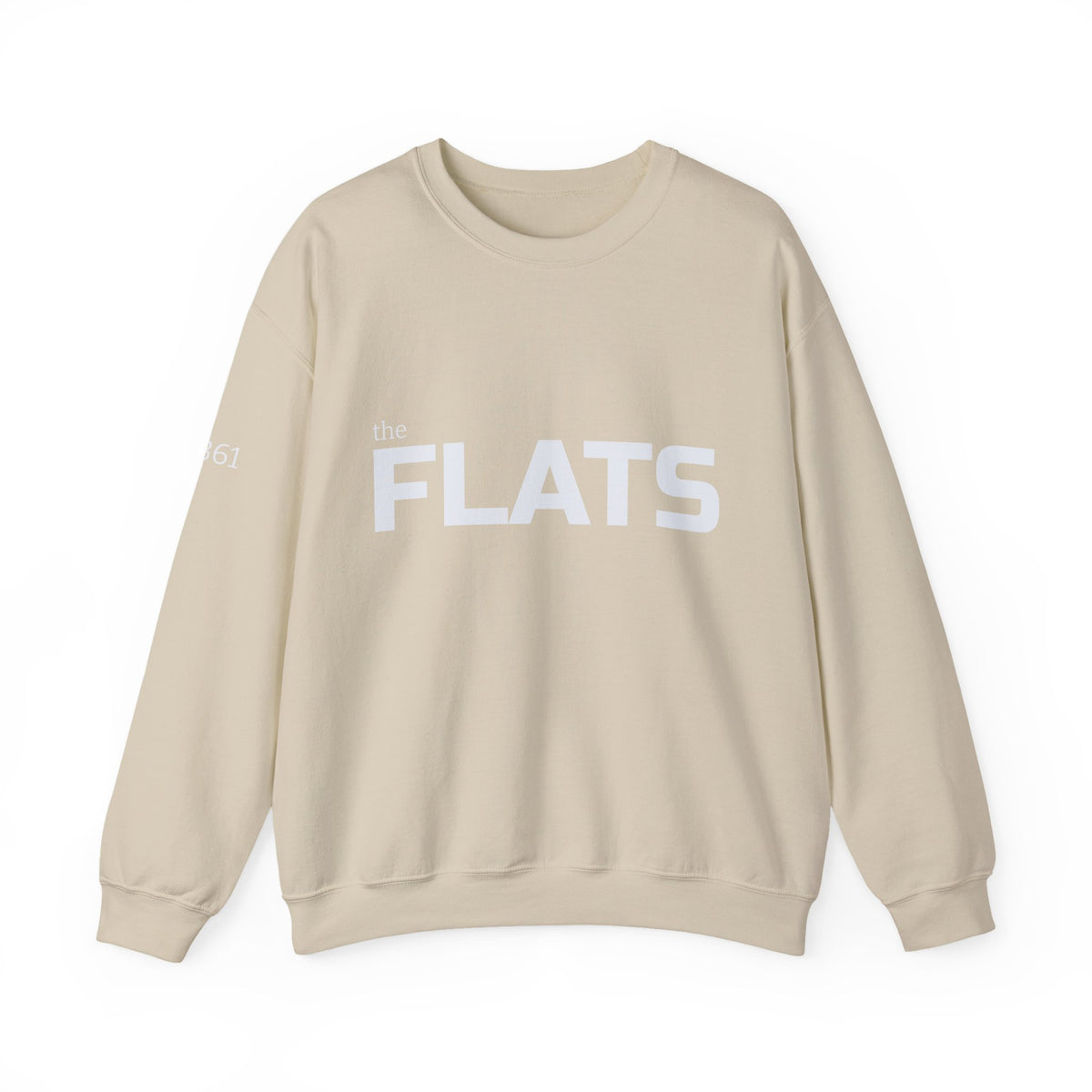 Cape cod FLATS text crewneck sweatshirt | minimalist pullover