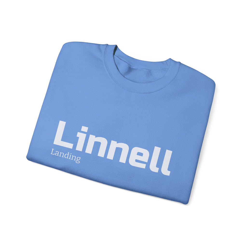 Linnell landing text crewneck sweatshirt | minimalist logo pullover