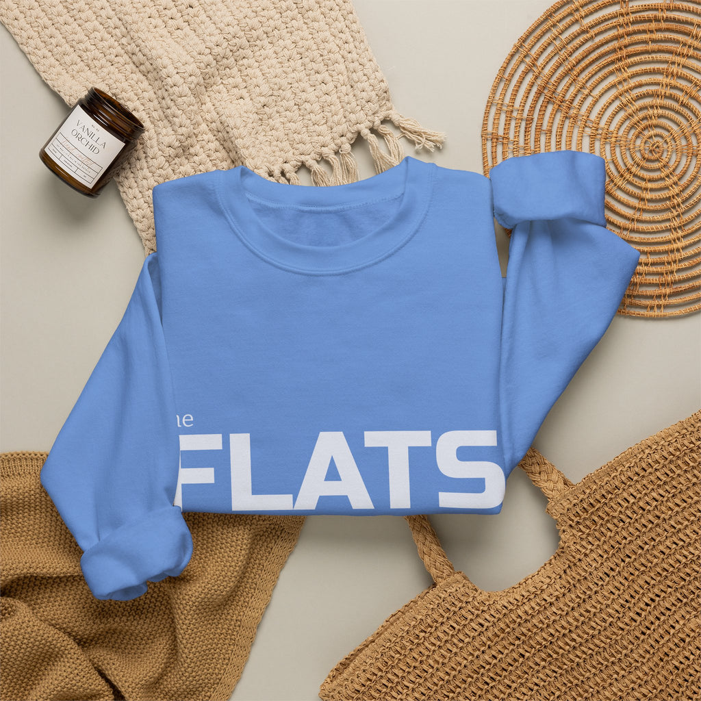Cape cod FLATS text crewneck sweatshirt | minimalist pullover